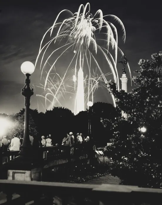 Framed Print : Fireworks over the Washington Monument, 1934. (BSLOC_2013_8_8)