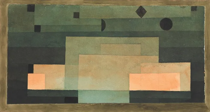 Framed Print : THE FIRMAMENT ABOVE THE TEMPLE, by Paul Klee, 1922, Swiss watercolor and gouache painting on paper Framed Print : THE FIRMAMENT ABOVE THE TEMPLE, by Paul Klee, 1922, Swiss watercolor and gouache painting on paper