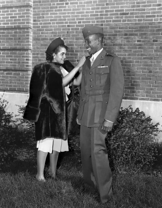 Framed Print : First African American Marine officer was commissioned in Nov. 10, 1945. Frederick C Framed Print : First African American Marine officer was commissioned in Nov. 10, 1945. Frederick C