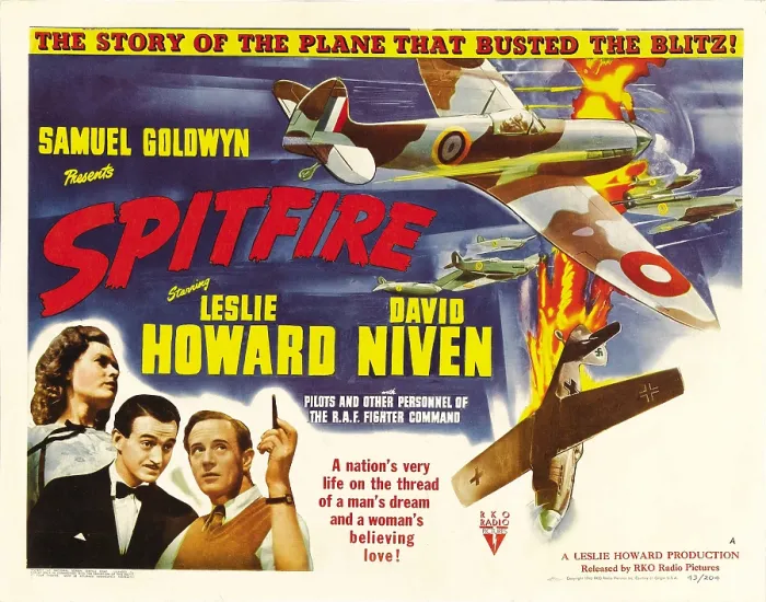 Framed Print : THE FIRST OF THE FEW, (aka SPITFIRE), bottom from left: Rosamund John, David Niven, Leslie Howard, 1942 Framed Print : THE FIRST OF THE FEW, (aka SPITFIRE), bottom from left: Rosamund John, David Niven, Leslie Howard, 1942