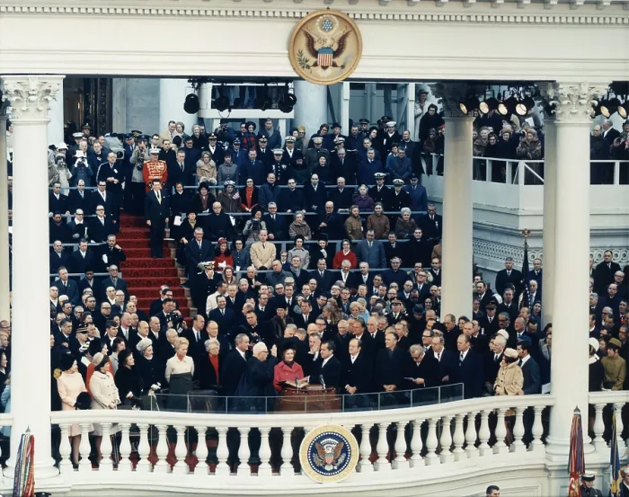 Framed Print : First inauguration of President Richard M. Nixon, Jan. 20, 1969