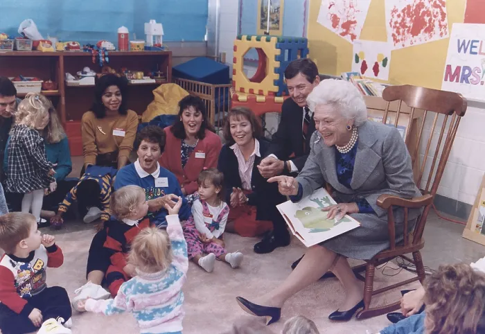 Framed Print : First Lady Barbara Bush