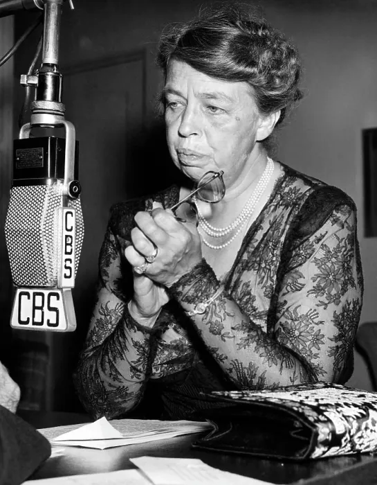 Framed Print : Former First Lady Eleanor Roosevelt (1884-1962), c. 1949.. Courtesy: CSU Archives  /  Everett Collection
