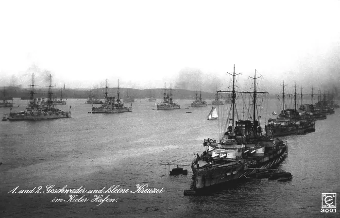 Framed Print : First and second German battleship squadrons and small cruisers of the German navy, in Kiel Harbor, Germany. Ca. 1911-14 Framed Print : First and second German battleship squadrons and small cruisers of the German navy, in Kiel Harbor, Germany. Ca. 1911-14