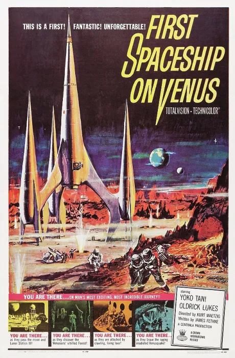 Framed Print : FIRST SPACESHIP ON VENUS, (aka DER SCHWEIGENDE STERN), US poster art, 1962