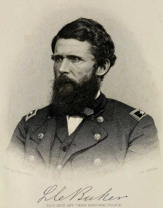 Framed Print : In the first year of the US Civil War, Lafayette Curry Baker spied on Confederate forces for General Winfield Scott