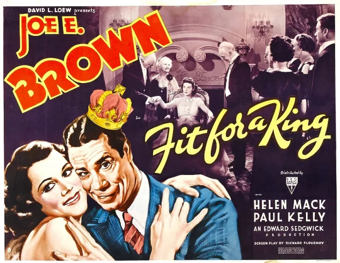 Framed Print : FIT FOR A KING, bottom from left: Helen Mack, Joe E. Brown, top right: Helen Mack, Harry Davenport, 1937