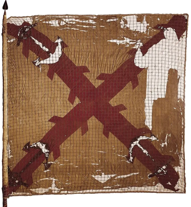 Framed Print : Flag of Spanish Navy Marines (18th c.). SPAIN. Madrid. Navy Museum. AISA / Everett Collection**US SALES ONLY**