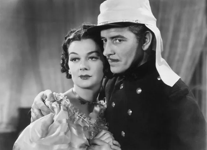 Framed Print : UNDER TWO FLAGS, from left: Rosalind Russell, Ronald Colman, 1936, TM & Copyright 20th Century Fox Film Corp. / courtesy Everett Collection