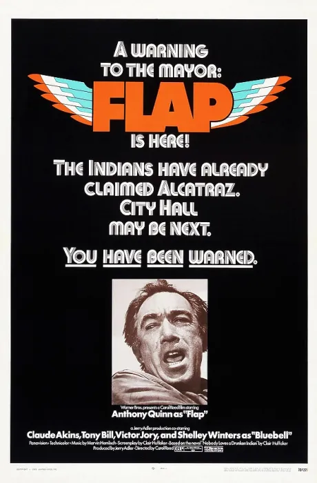 Framed Print : FLAP, US poster art, Anthony Quinn, 1970 Framed Print : FLAP, US poster art, Anthony Quinn, 1970