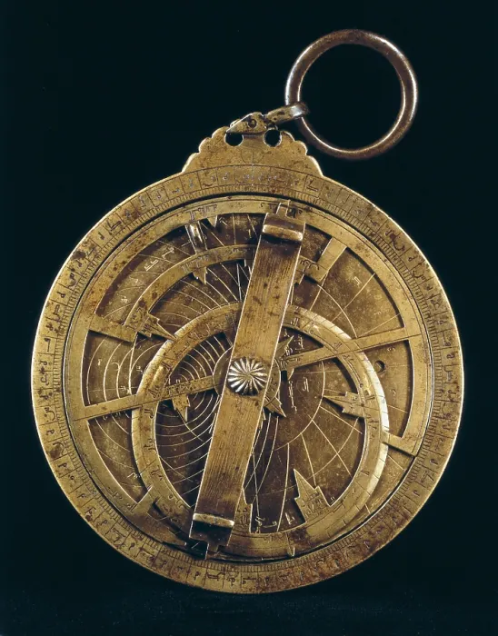 Framed Print : Flat Arabian astrolabe from 16th c. - Iberfoto / Everett Collection (394904)**US SALES ONLY** Framed Print : Flat Arabian astrolabe from 16th c. - Iberfoto / Everett Collection (394904)**US SALES ONLY**