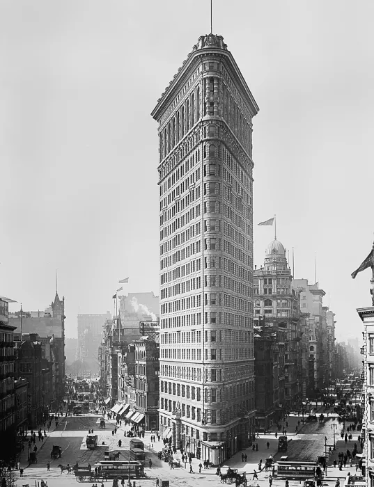 Framed Print : Flatiron Building, (a.k.a. Fuller building) was built by architect Daniel Burnham in 1902