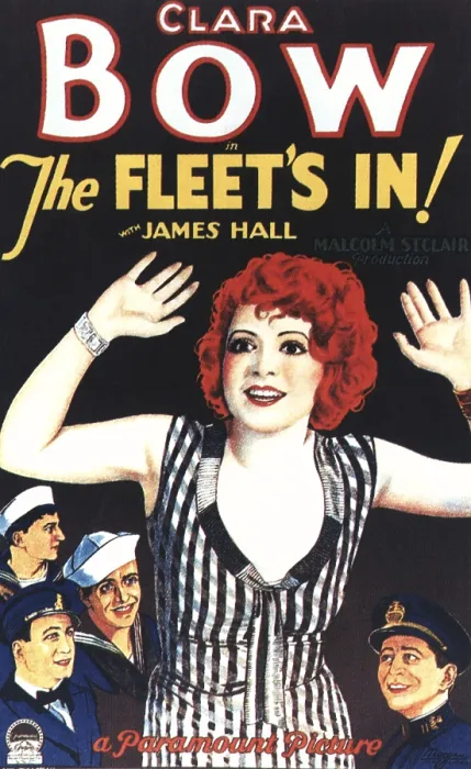 Framed Print : THE FLEET'S IN, center: Clara Bow; bottom left hand corner: Jack Oakie; bottom right hand corner: James Hall, 1928