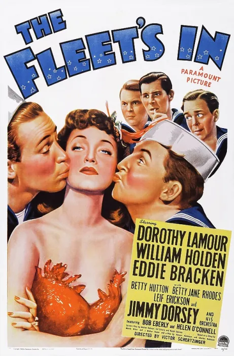 Framed Print : THE FLEET'S IN, US poster art, William Holden, Dorothy Lamour, Eddie Bracken, 1942
