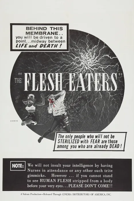 Framed Print : THE FLESH EATERS, poster art, 1964