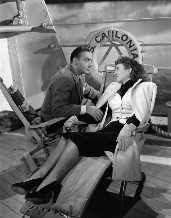 Framed Print : FLESH AND FANTASY, Charles Boyer, Barbara Stanwyck, 1943