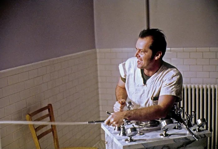 Framed Print : ONE FLEW OVER THE CUCKOO'S NEST, Jack Nicholson, 1975