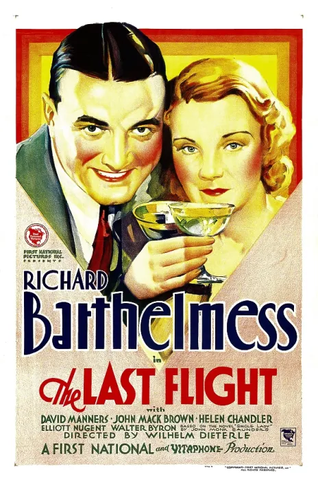 Framed Print : THE LAST FLIGHT, from left: Richard Barthelmess, Helen Chandler, 1931