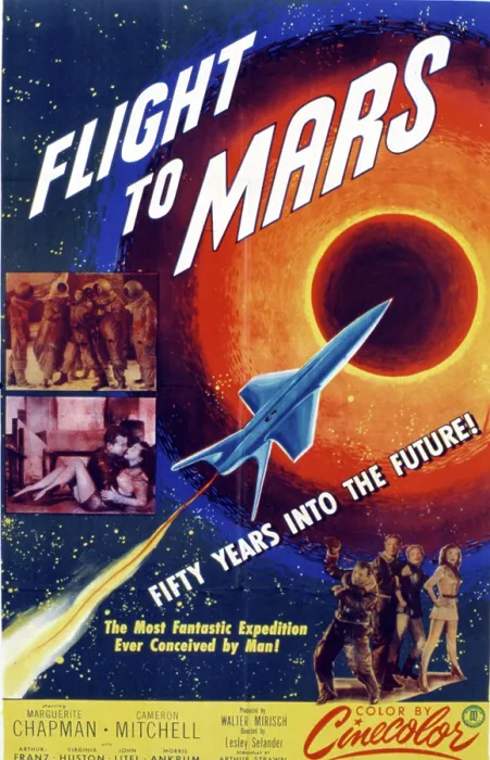 Framed Print : FLIGHT TO MARS, 1951, poster art Framed Print : FLIGHT TO MARS, 1951, poster art