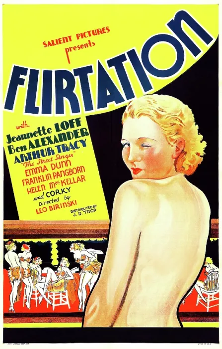 Framed Print : FLIRTATION, US poster art, Jeanette Loff, 1934