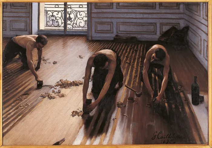 Framed Print : The Floor Planers, by Gustave Caillebotte, 1875, 19th Century, oil on canvas, cm 102 x 146, 5 - France, Ile de France, Paris, Muse dOrsay. All
