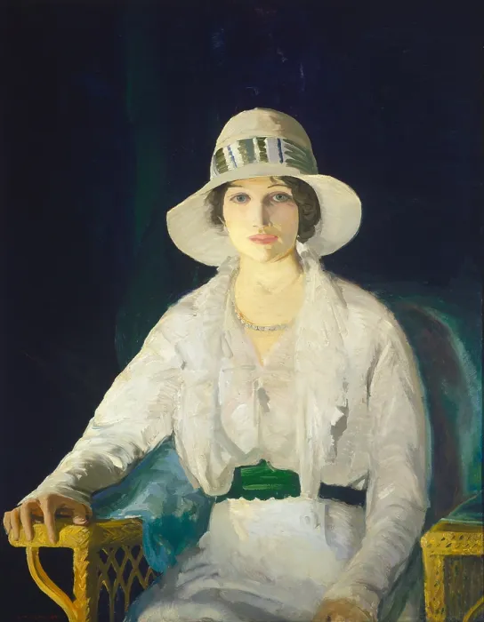 Framed Print : Florence Davey, by George Bellows, 1914, American painting, oil on canvas