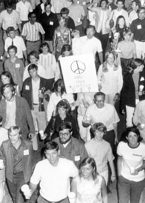 Framed Print : Florida State University students in an all night vigil as part of a nationwide peace protest against the Vietnam War, Tallahassee, Florida, October, 14, 1969 Framed Print : Florida State University students in an all night vigil as part of a nationwide peace protest against the Vietnam War, Tallahassee, Florida, October, 14, 1969