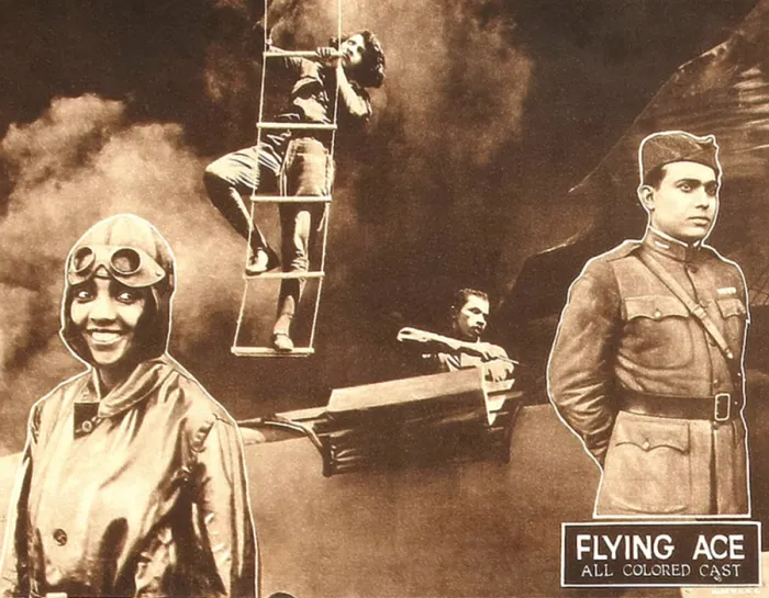 Framed Print : THE FLYING ACE, left: Kathryn Boyd, right: Lawrence Griner on lobbycard, 1926