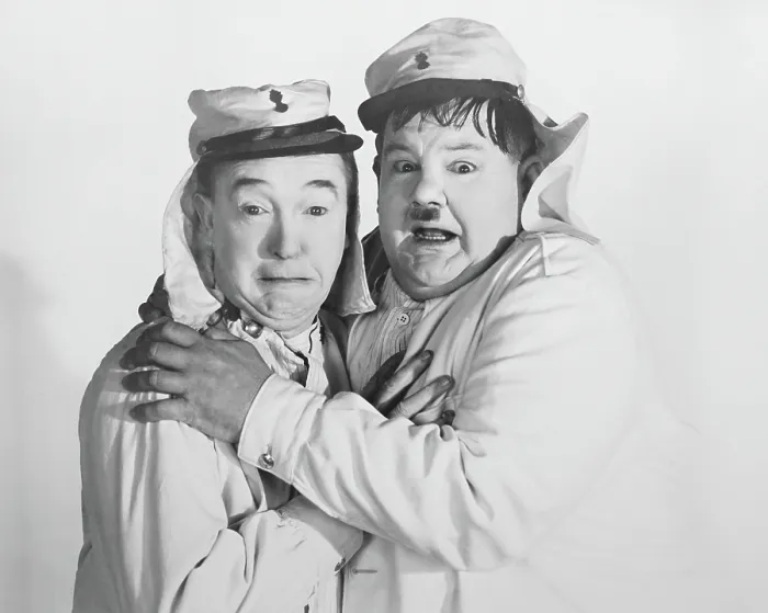 Framed Print : THE FLYING DEUCES, from left: Stan Laurel, Oliver Hardy, 1939 Framed Print : THE FLYING DEUCES, from left: Stan Laurel, Oliver Hardy, 1939