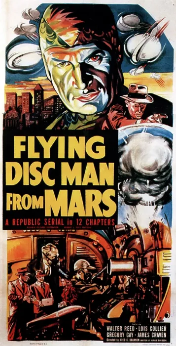 Framed Print : FLYING DISC MAN FROM MARS, 1950