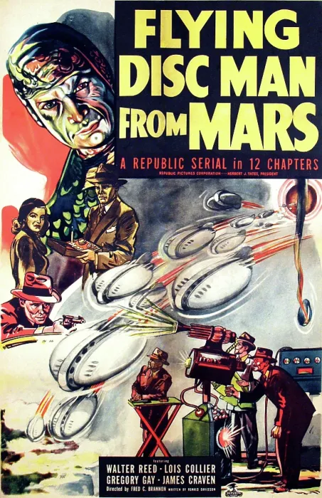 Framed Print : FLYING DISC MAN FROM MARS, 1950