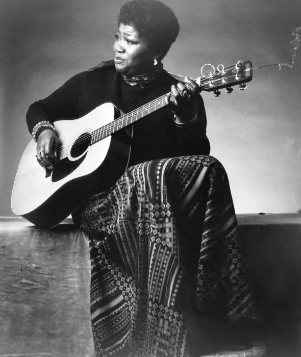 Framed Print : Folk singer Odetta, c. 1960's