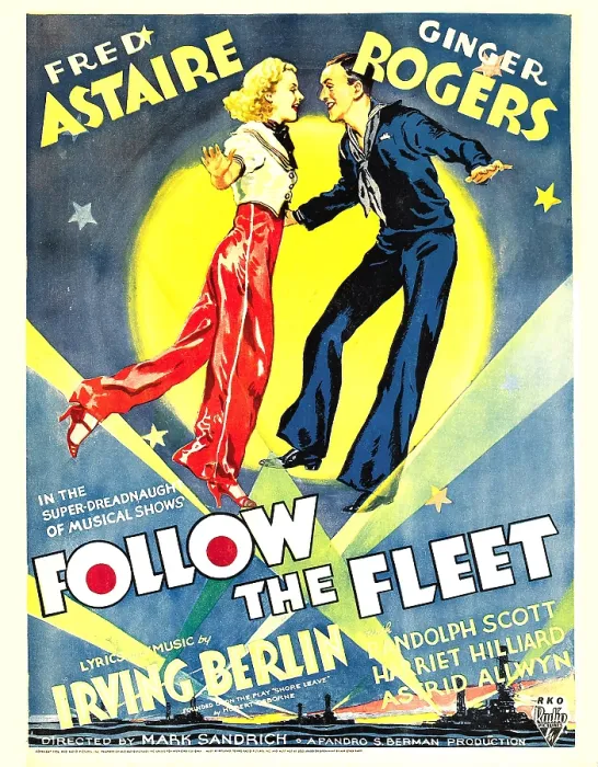 Framed Print : FOLLOW THE FLEET, from left: Ginger Rogers, Fred Astaire on window card, 1936 Framed Print : FOLLOW THE FLEET, from left: Ginger Rogers, Fred Astaire on window card, 1936