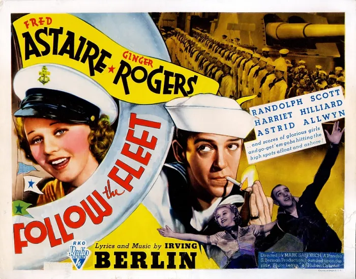 Framed Print : FOLLOW THE FLEET, from left, Ginger Rogers, Fred Astaire, 1936
