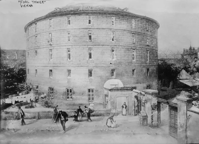 Framed Print : Fool's Tower (aka The Narrenturm), home for mental patients, built in 1782, Vienna, Austria, photograph circa 1900-1920s Framed Print : Fool's Tower (aka The Narrenturm), home for mental patients, built in 1782, Vienna, Austria, photograph circa 1900-1920s
