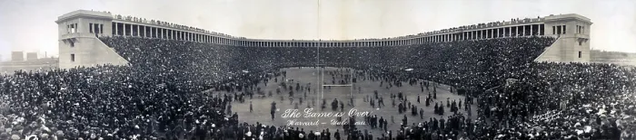 Framed Print : Football, The Game is Over; panorama of the Harvard - Yale football game, Boston, 1911 Framed Print : Football, The Game is Over; panorama of the Harvard - Yale football game, Boston, 1911