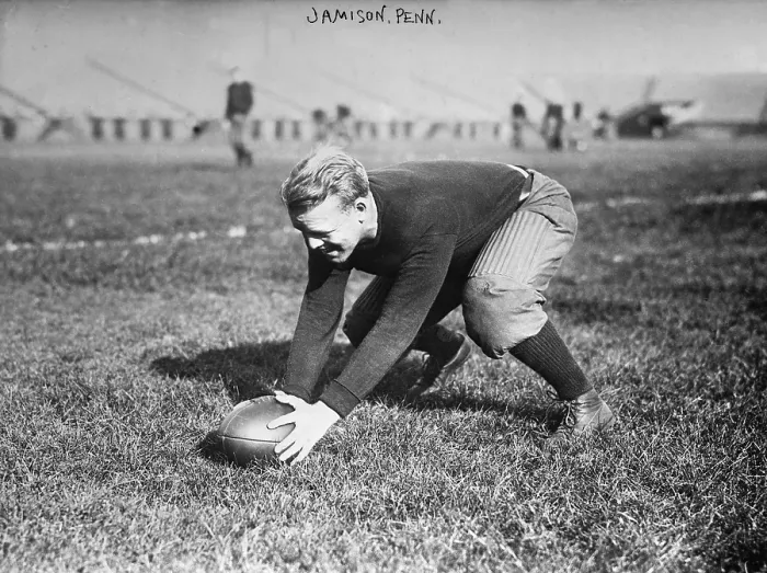 Framed Print : Football, Jamison, University of Pennsylvania, circa 1910-1915