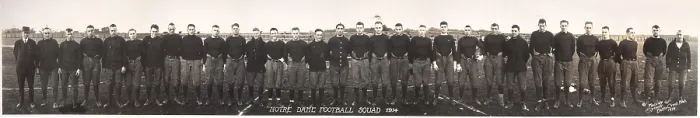Framed Print : Football, Notre Dame football squad, photograph by Kenneth Spencer, Indiana, circa 1914