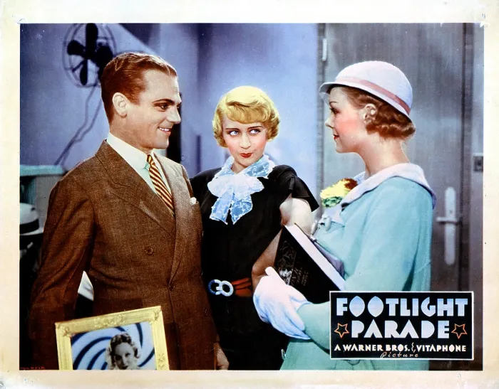 Framed Print : FOOTLIGHT PARADE, from left, James Cagney, Joan Blondell, Claire Dodd, 1933