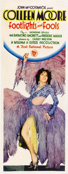 Framed Print : FOOTLIGHTS AND FOOLS, Colleen Moore on insert poster, 1929