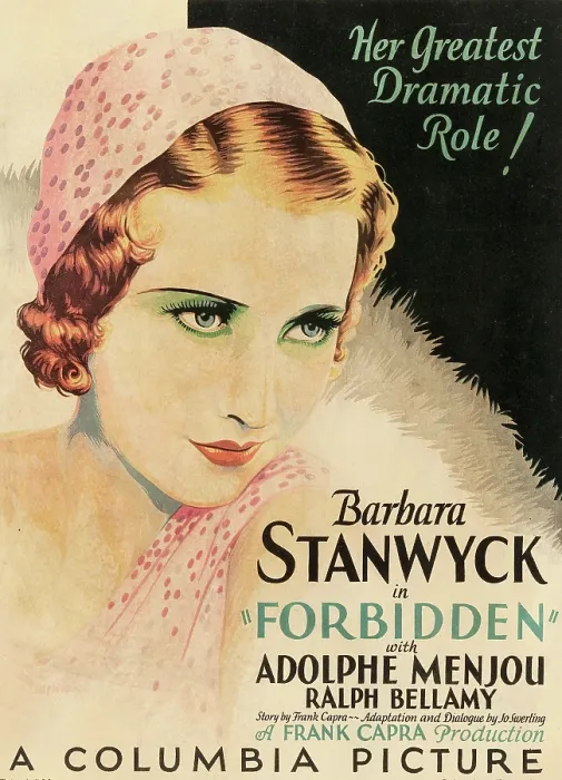 Framed Print : FORBIDDEN, Barbara Stanwyck, 1932