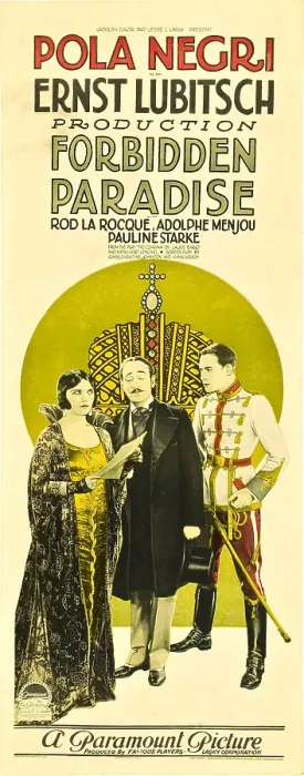 Framed Print : FORBIDDEN PARADISE, from left: Pola Negri, Adolphe Menjou, Rod La Rocque, 1924