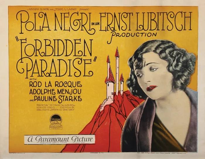Framed Print : FORBIDDEN PARADISE, US lobbycard, Pola Negri, 1924 Framed Print : FORBIDDEN PARADISE, US lobbycard, Pola Negri, 1924