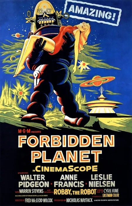 Framed Print : FORBIDDEN PLANET, 1956