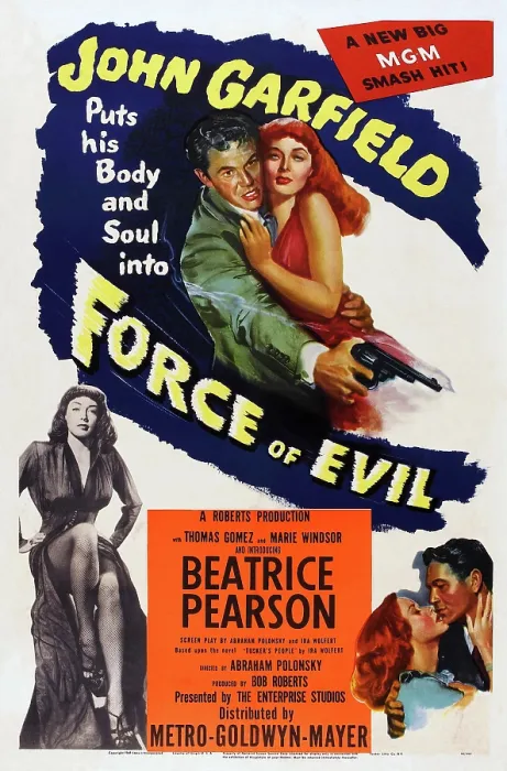 Framed Print : FORCE OF EVIL, John Garfield, Marie Windsor, 1948