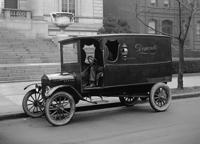 Framed Print : Ford Motel T truck making deliveries in Washington, D.C. 1923