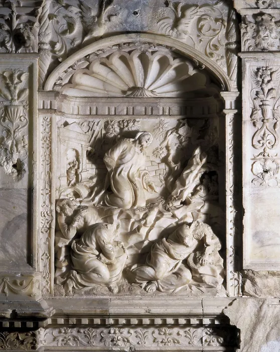Framed Print : FORMENT, Dami (1480-1540). Main Altarpiece of the Monastery of Poblet. 1527. SPAIN. Vimbod. Monastery of Poblet. Alabaster altarpiece