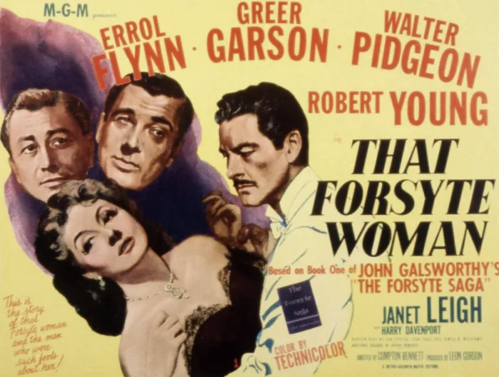 Framed Print : THAT FORSYTE WOMAN, Greer Garson, Errol Flynn, Robert Young, Walter Pidgeon, 1949
