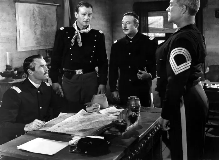 Framed Print : FORT APACHE, Henry Fonda, John Wayne, George O'Brien, Ward Bond, 1948 Framed Print : FORT APACHE, Henry Fonda, John Wayne, George O'Brien, Ward Bond, 1948
