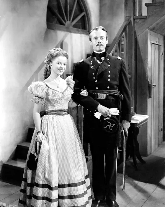 Framed Print : FORT APACHE, Shirley Temple, Henry Fonda, 1948